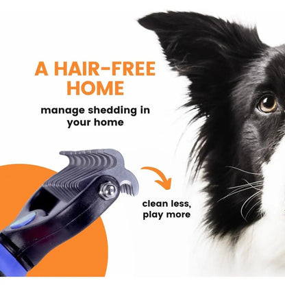 Stainless Steel Double-Sided Pet Detangling Comb - Grooming Shedding Brush for Dogs and Cats with Optimal Blade Spacing for Effective Matting and Fur Removal